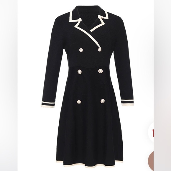 Fitted classy black & cream Dress (comparable to Chanel dress in last photo!) - Picture 3 of 10